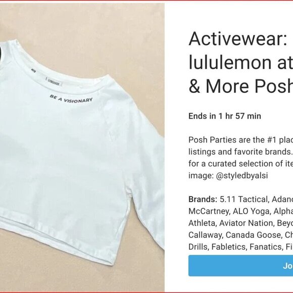 Gymshark "BE A VISIONARY" White Fleece Graphic Print Corp Top - Picture 9 of 10